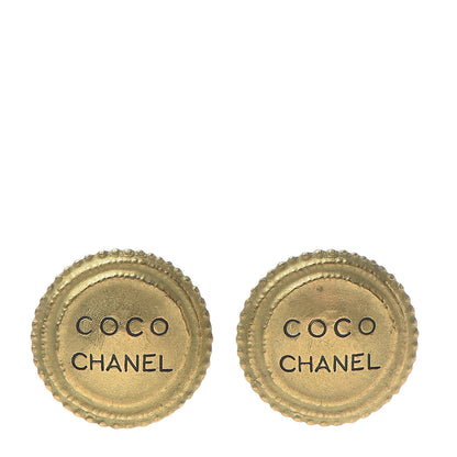 Chanel Coco Clip On Earrings Gold 1 of 5