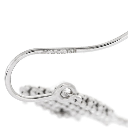Tiffany 18K White Gold Fringe Earrings 4 of 4