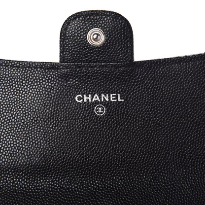 Chanel Caviar Quilted Medium Flap Wallet Black 6 of 9