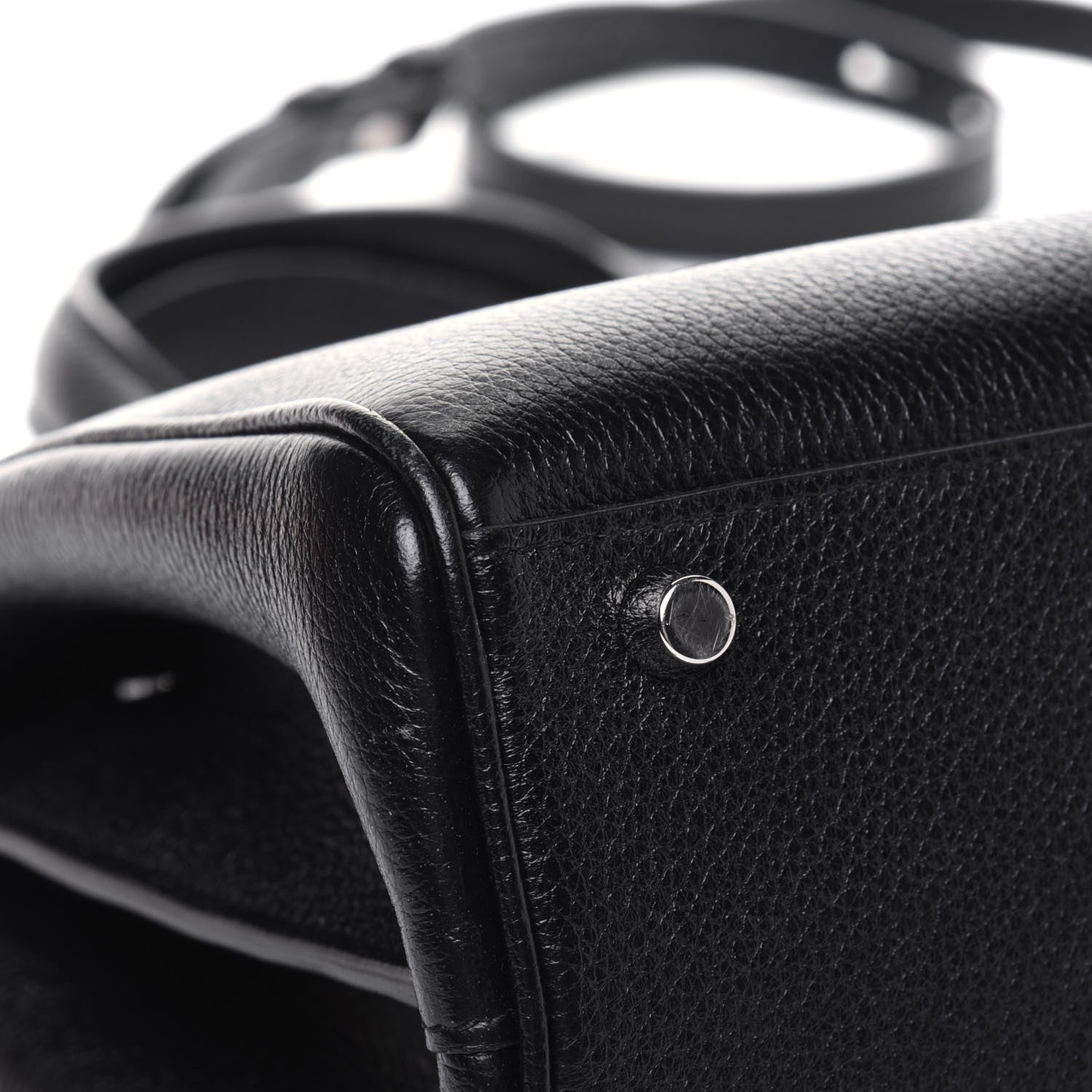 Gucci Grainy Calfskin Small Zumi Top Handle Bag Black 13 of 16