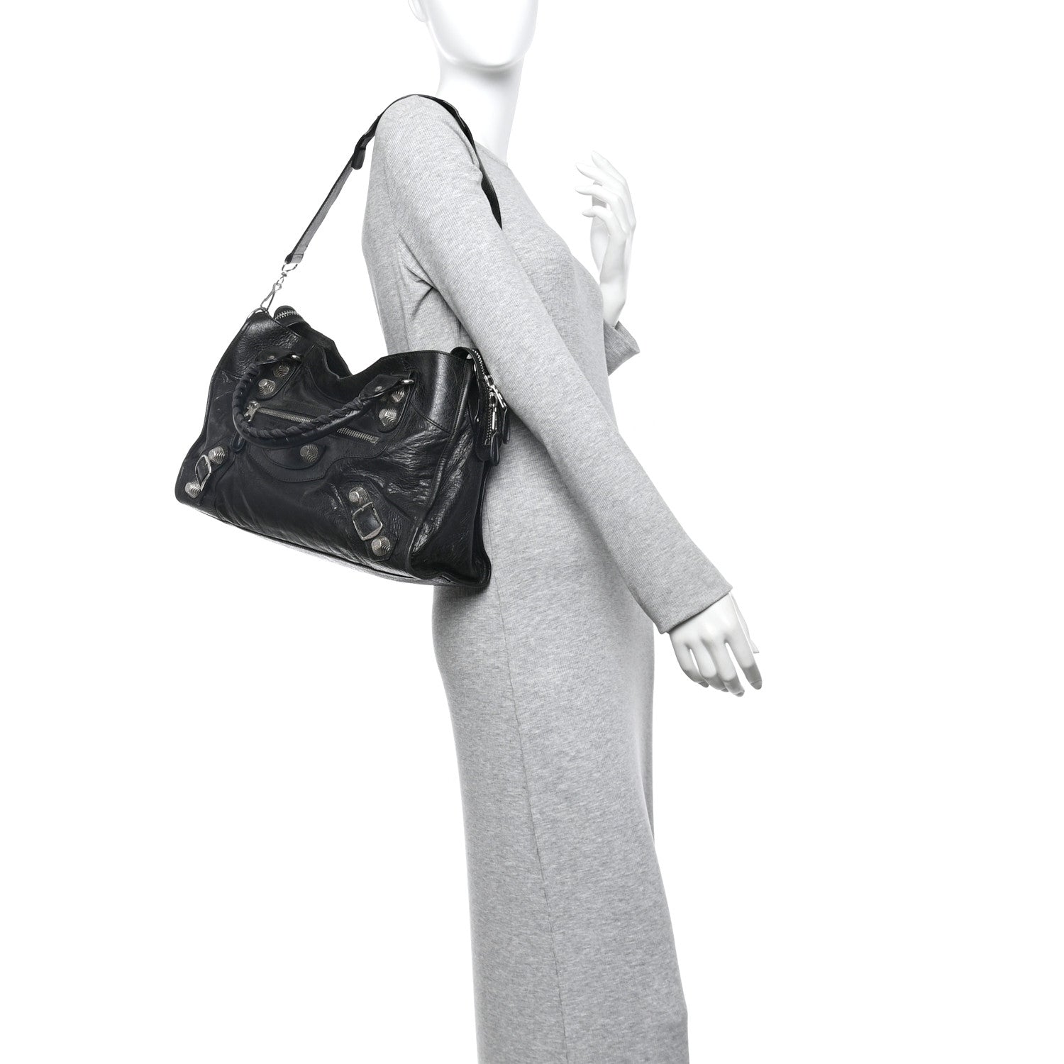 Balenciaga Agneau Giant 21 Silver Hardware City Black 2 of 10