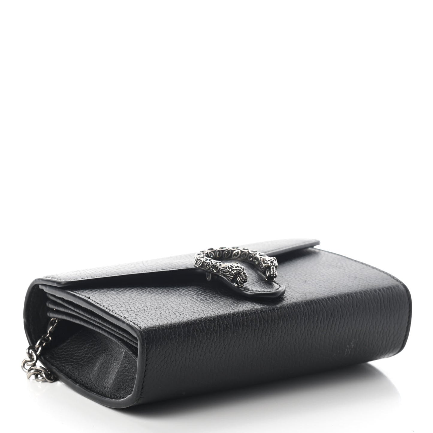 Calfskin Mini Dionysus Chain Wallet Black