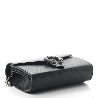 Gucci Calfskin Mini Dionysus Chain Wallet Black 4 of 7