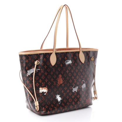 Louis Vuitton Catogram Neverfull MM Marron 2 of 8