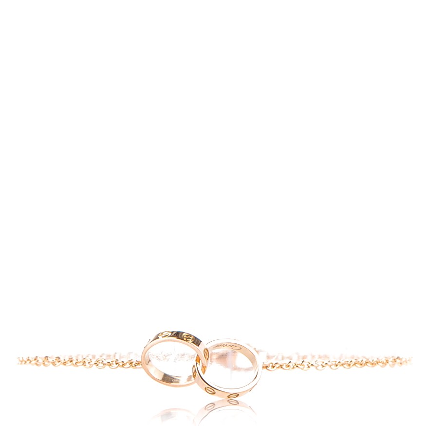 18K Pink Gold Interlocking LOVE Bracelet