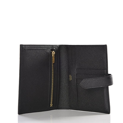 Hermes Epsom Bearn Compact Wallet Black 6 of 13