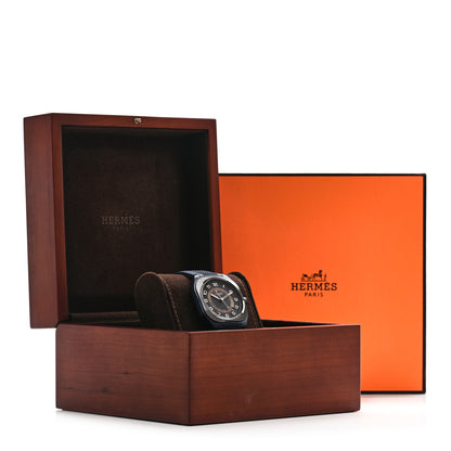 Hermes PVD Titanium Rubber 39mm H08 Automatic Watch Bleu Abysse 3 of 5