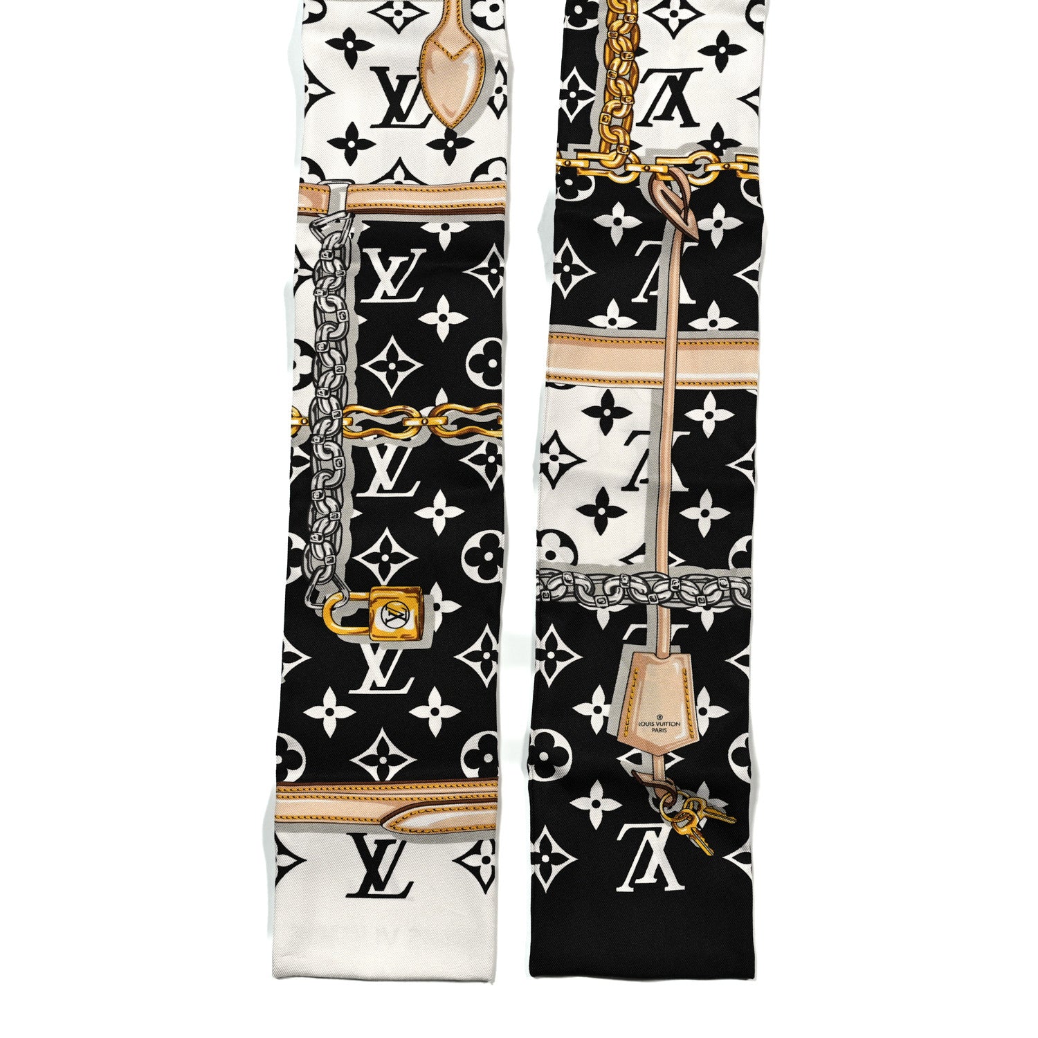 Louis Vuitton Silk Monogram Confidential Bandeau Black 2 of 3