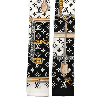 Louis Vuitton Silk Monogram Confidential Bandeau Black 2 of 3