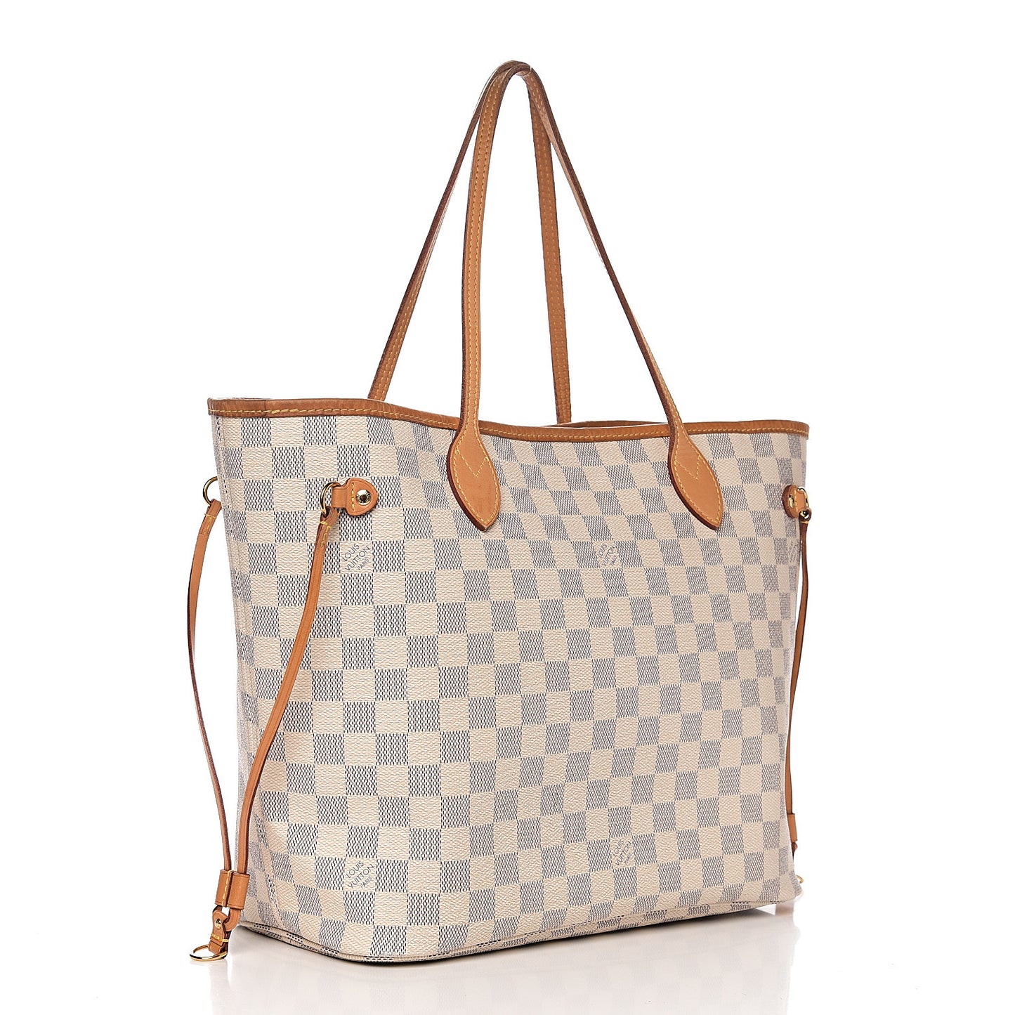 Damier Azur Neo Neverfull MM Rose Ballerine