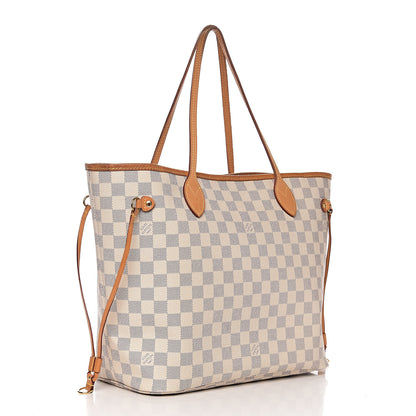 Louis Vuitton Damier Azur Neo Neverfull MM Rose Ballerine 2 of 20
