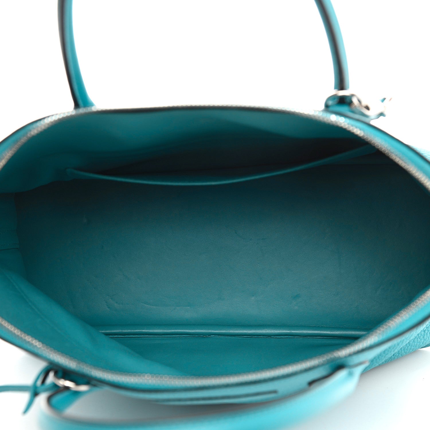 Hermes Taurillon Clemence Bolide 35 Turquoise 5 of 11