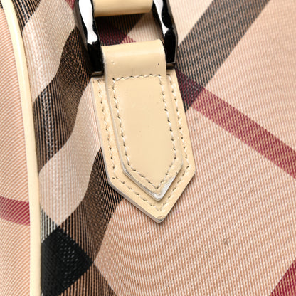 Burberry Supernova Check Patent Mini Chester Bowling Bag White 23 of 24