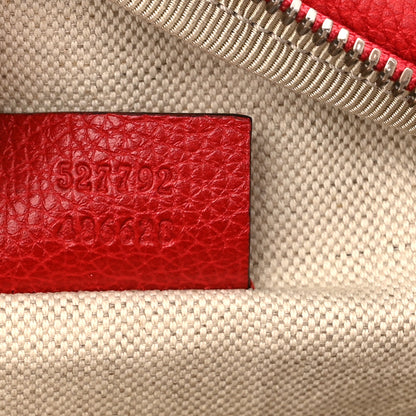 Gucci Grained Calfskin Small Logo Belt Bag Hibiscus Red 7 of 10