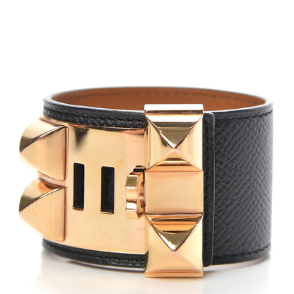 Hermes Epsom Collier de Chien CDC Bracelet S Black 3 of 7