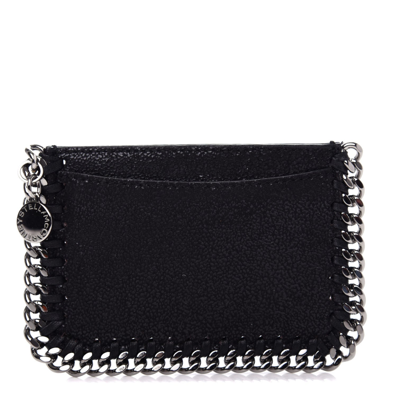 Stella McCartney Shaggy Deer Falabella Card Holder Black 1 of 7