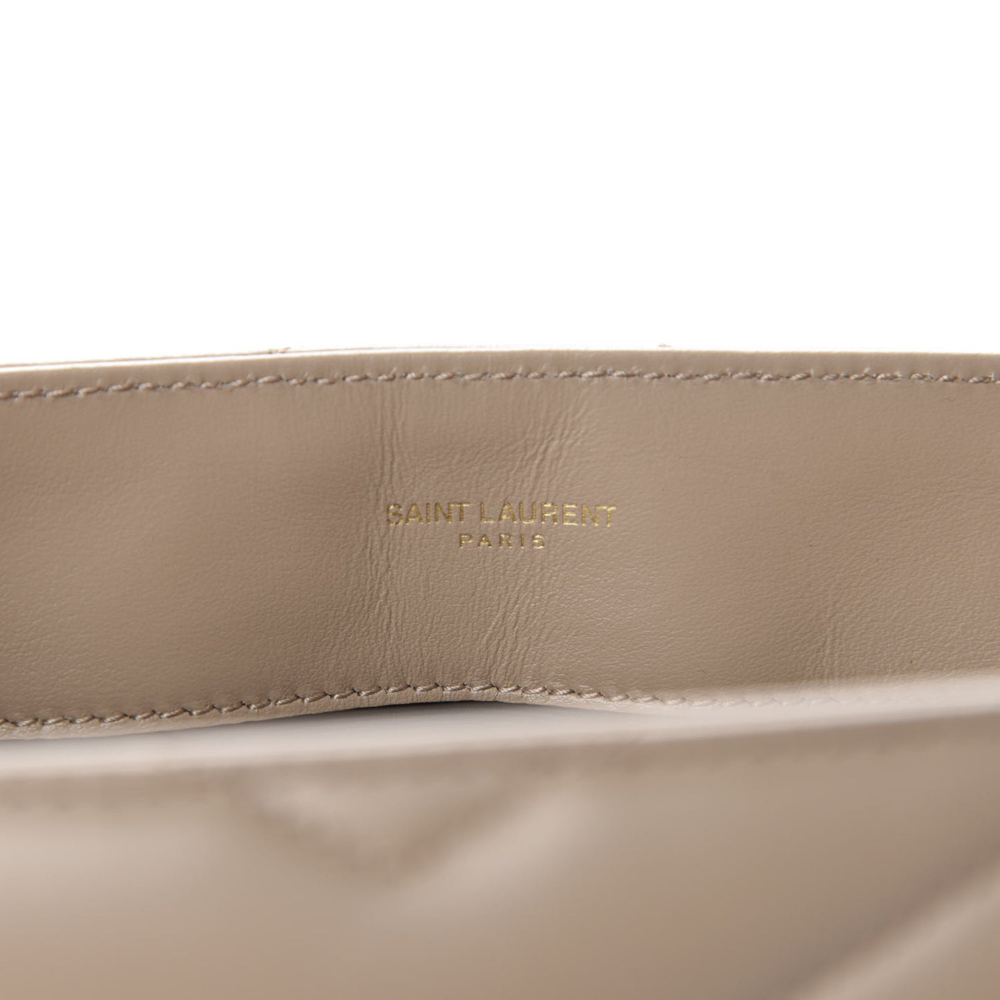 Calfskin Y Quilted Monogram Medium Loulou Chain Satchel Dark Beige