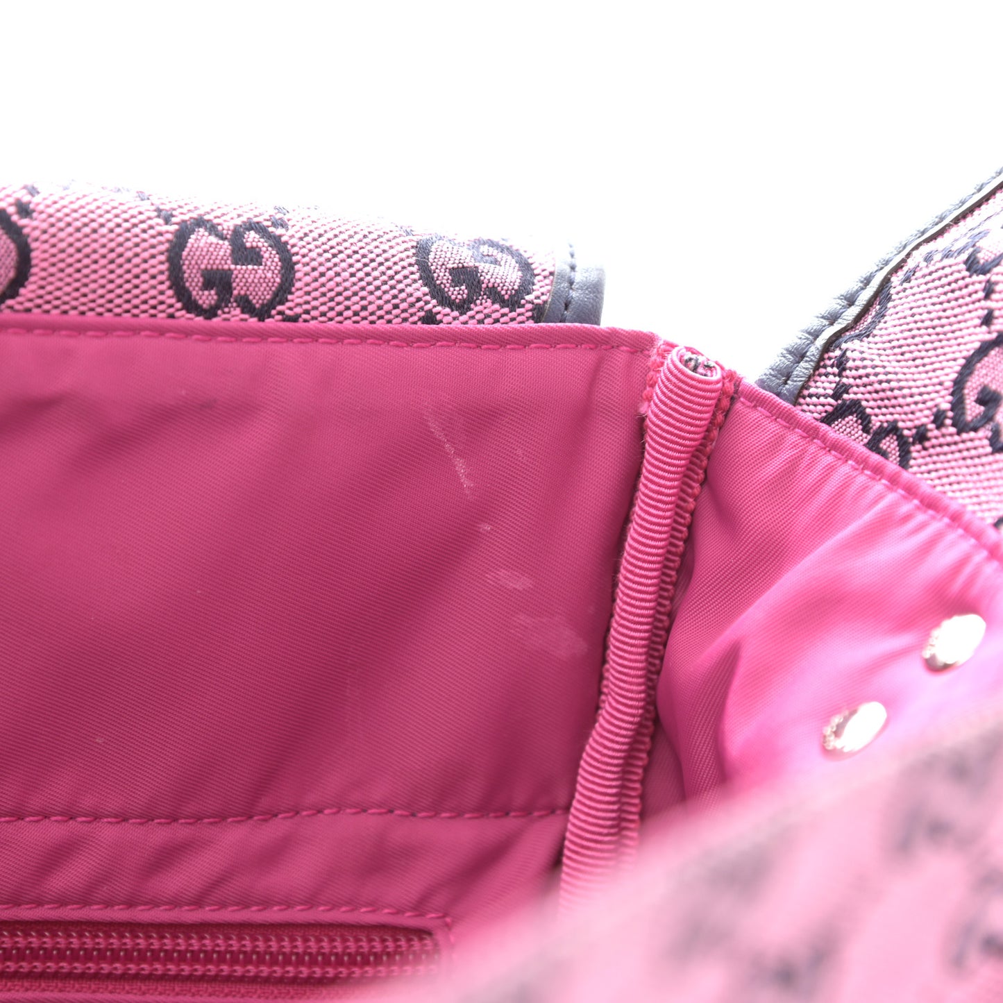Monogram Multicolor Diaper Bag Pink Blue
