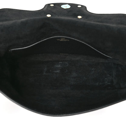 Valentino Garavani Pebbled Calfskin Vlogo Small Top Handle Shoulder Bag Black 5 of 9