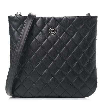 Chanel Aged Calfskin Quilted Crossbody Bag Black 1 of 13