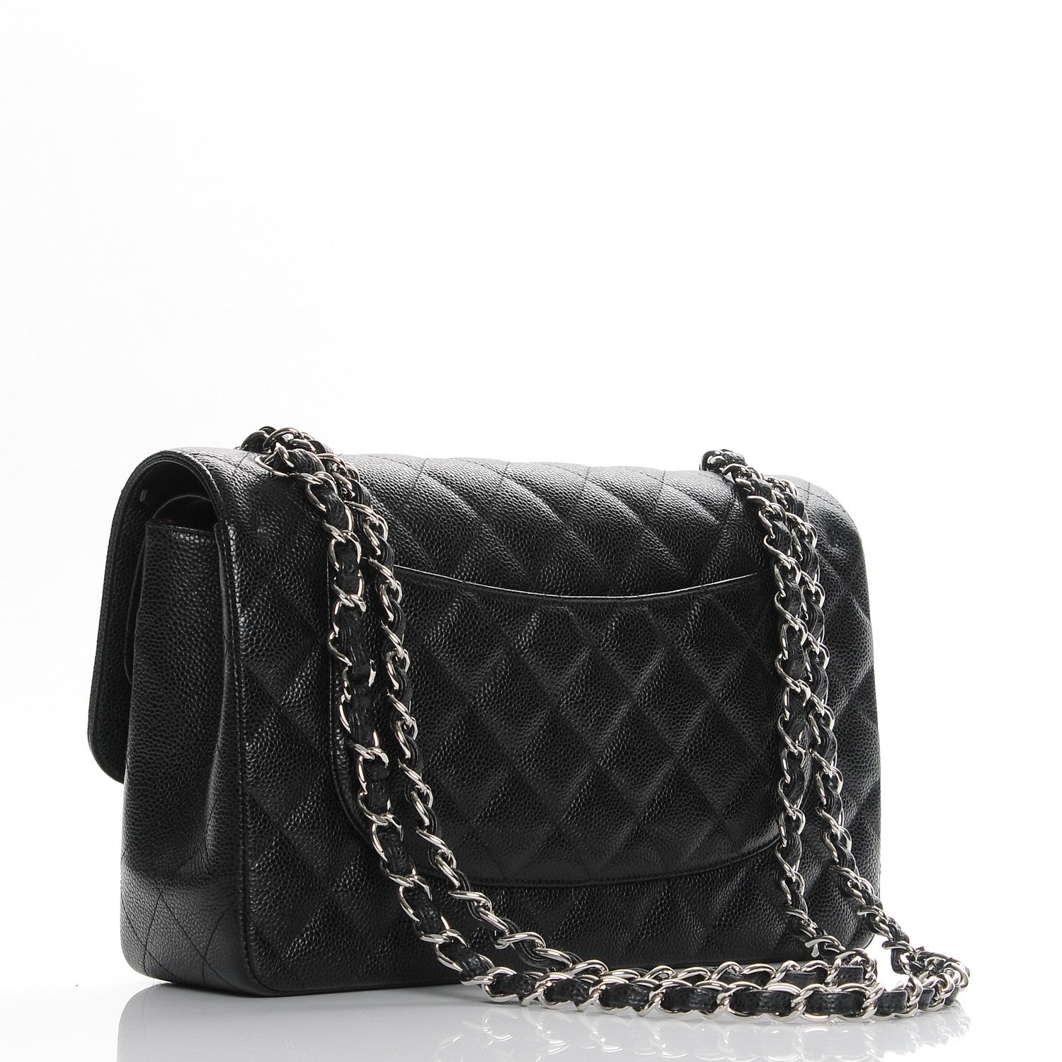 Chanel Caviar Quilted Jumbo Double Flap Black 4 of 9