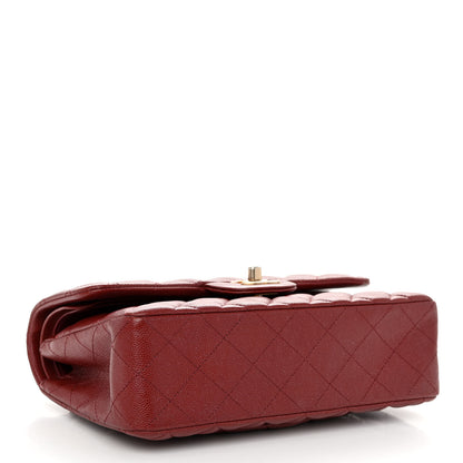 Chanel Iridescent Caviar Quilted Small Double Flap Red 4 of 10