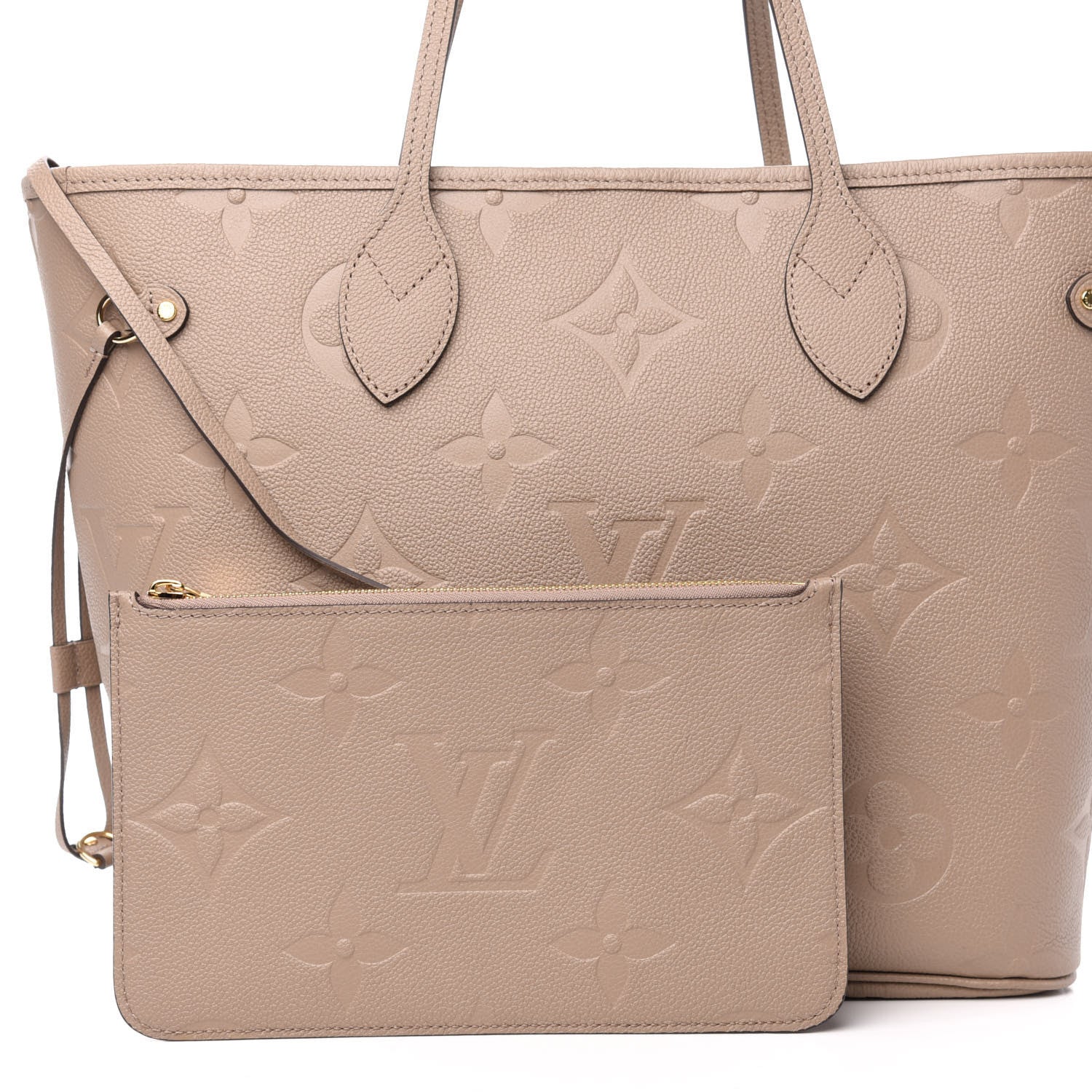 Louis Vuitton Empreinte Monogram Giant Neverfull MM Tourterelle 11 of 14