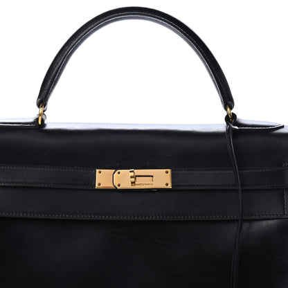 Hermes Box Kelly Retourne 32 Black 9 of 9