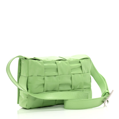Bottega Veneta Calfskin Maxi Intreccio Cassette Crossbody Bag Pistachio 3 of 12