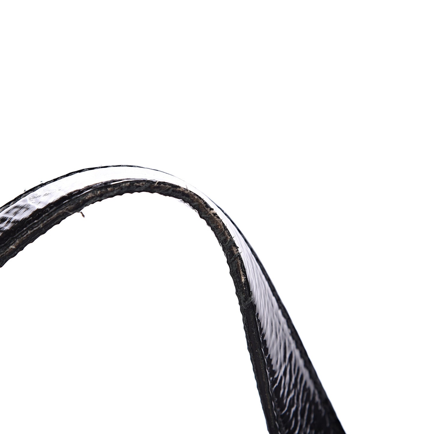 Crocodile Embossed Patent Large Muse Black