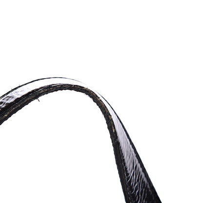 Saint Laurent Crocodile Embossed Patent Large Muse Black 13 of 17