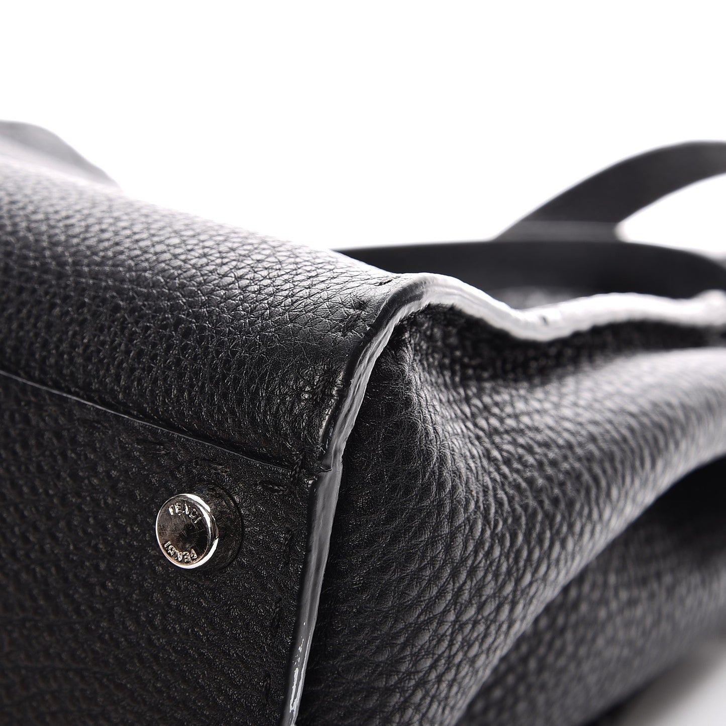 Cuoio Romano Selleria Bi-Color Medium Peekaboo Iconic Satchel Black Mou