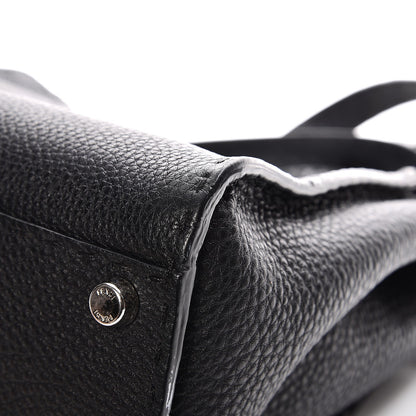 Fendi Cuoio Romano Selleria Bi-Color Medium Peekaboo Iconic Satchel Black Mou 10 of 12