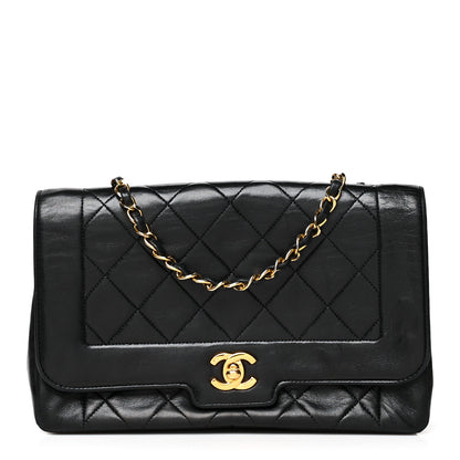 Chanel Lambskin Quilted Medium Single Flap Black 1 of 11