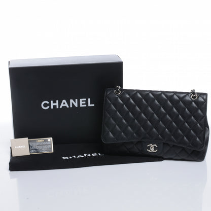 Chanel Caviar Maxi Single Flap Black 8 of 12