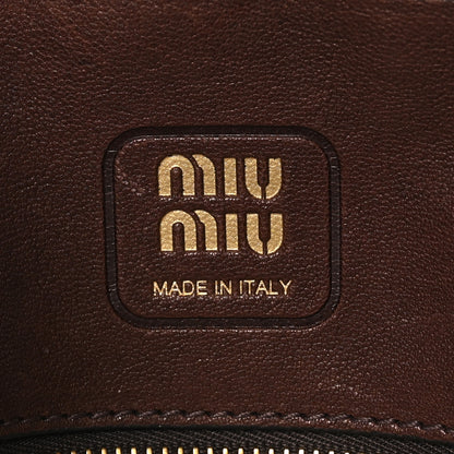 Miu Miu Nappa Aviator Small Aventure Bag  Briarwood 5 of 8