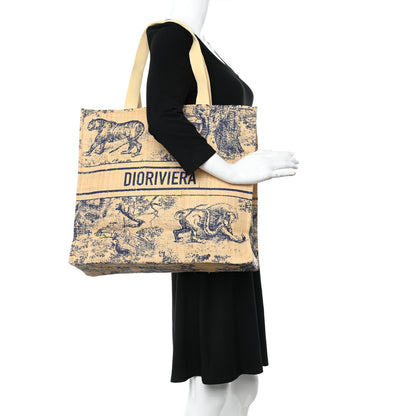 Christian Dior Straw Dioriviera Tote Beige 2 of 7