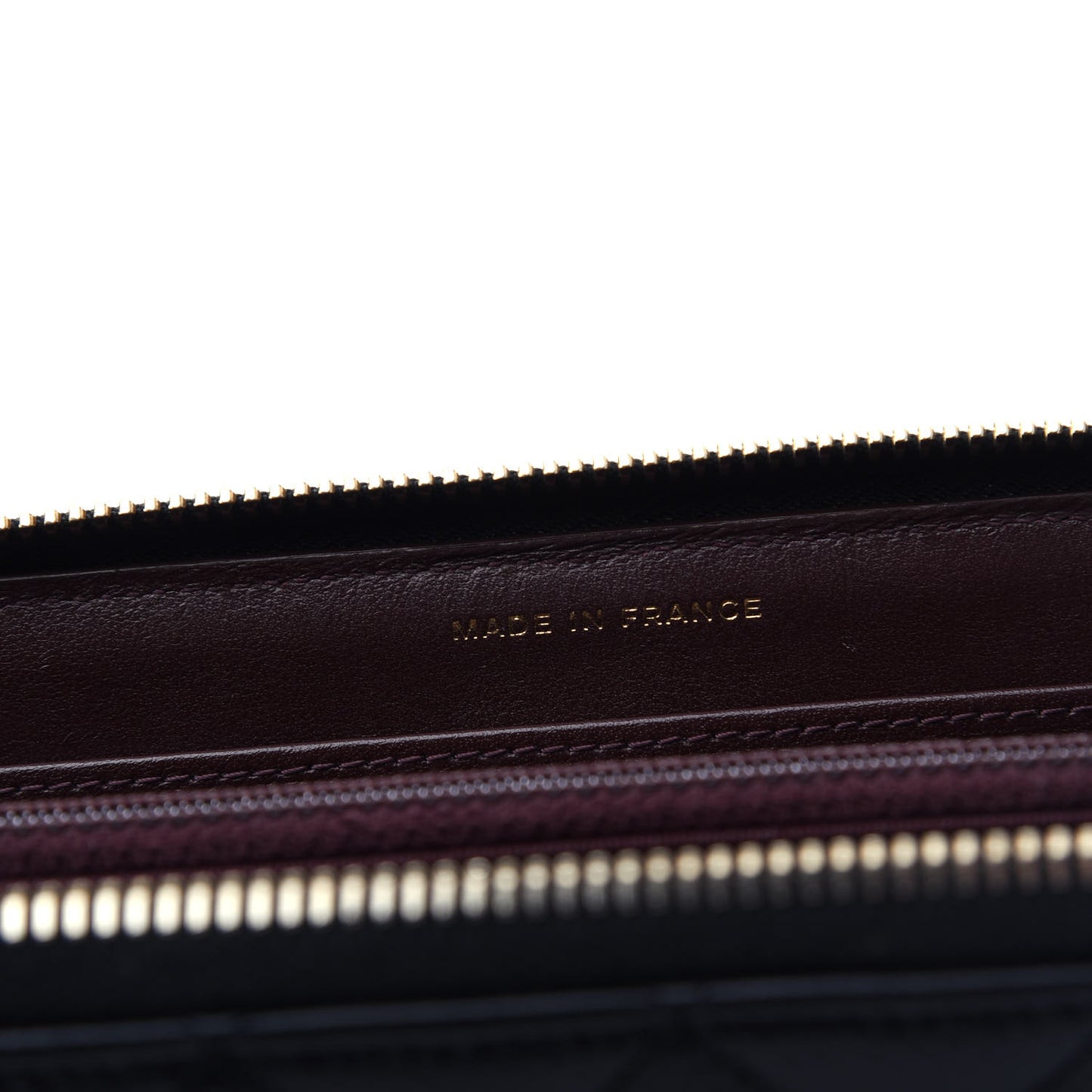 Caviar Quilted Large Gusset Zip Around Wallet Black