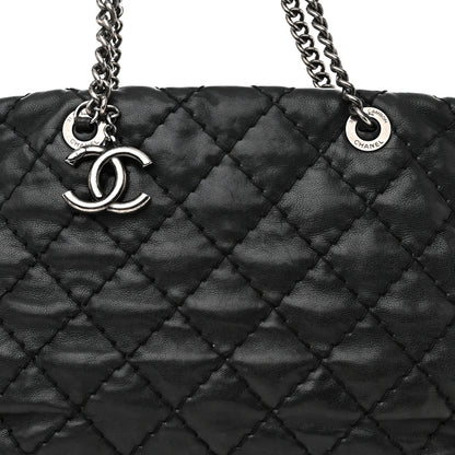 Chanel Calfskin Ultimate Stitch Shopping Tote Black 9 of 13