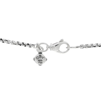 David Yurman Sterling Silver 18K Yellow Gold Diamond Petite Helena Wrap Station Necklace 4 of 4