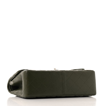 Chanel Caviar Quilted Jumbo Double Flap Vert Fonce 4 of 12