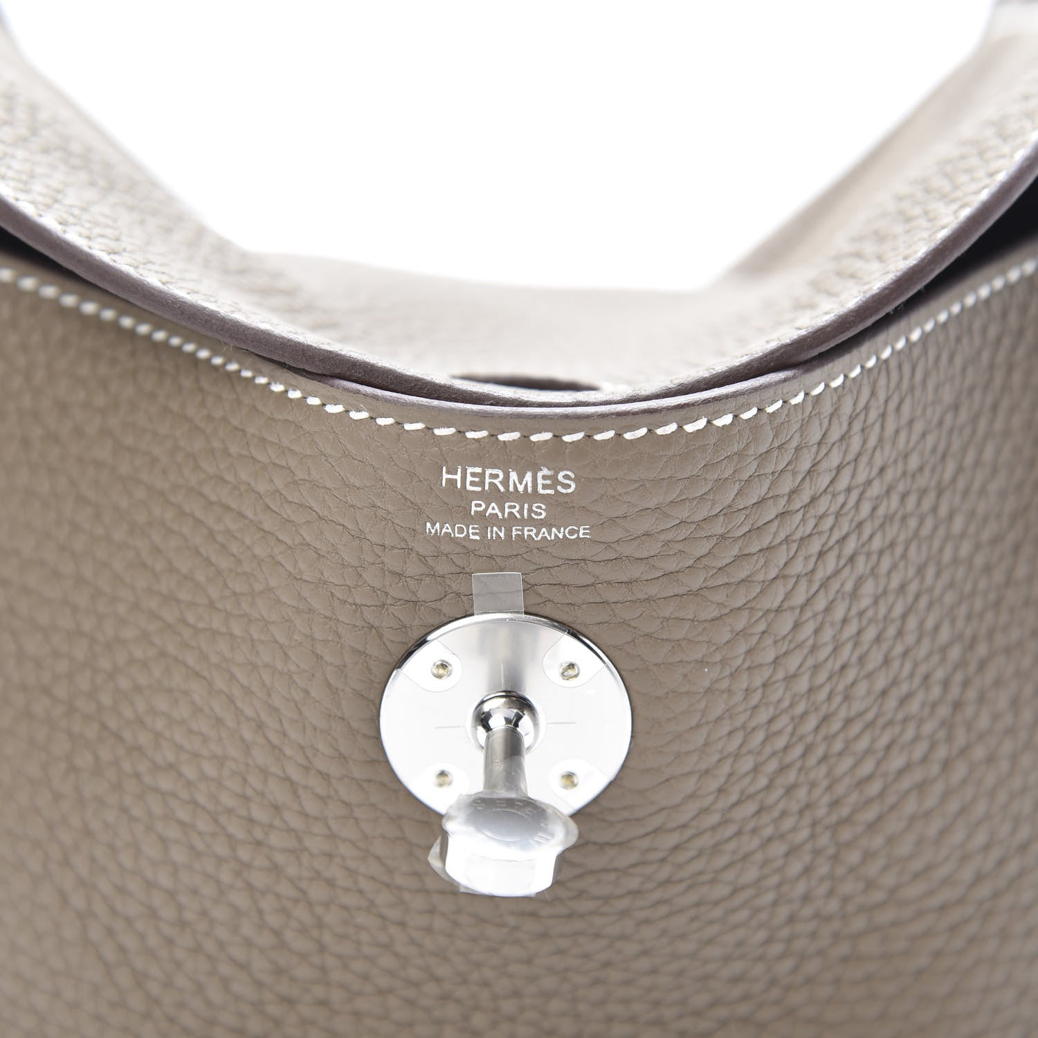 Hermes Taurillon Clemence Lindy 26 Etoupe 6 of 11