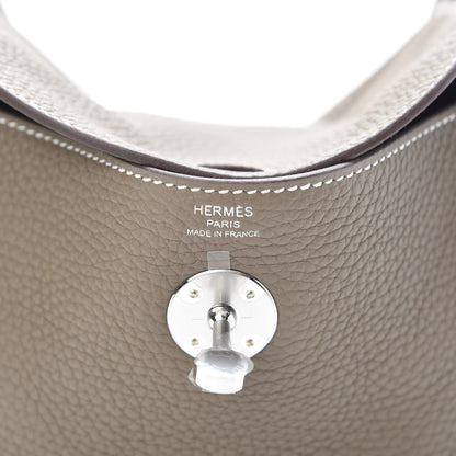 Hermes Taurillon Clemence Lindy 26 Etoupe 6 of 11