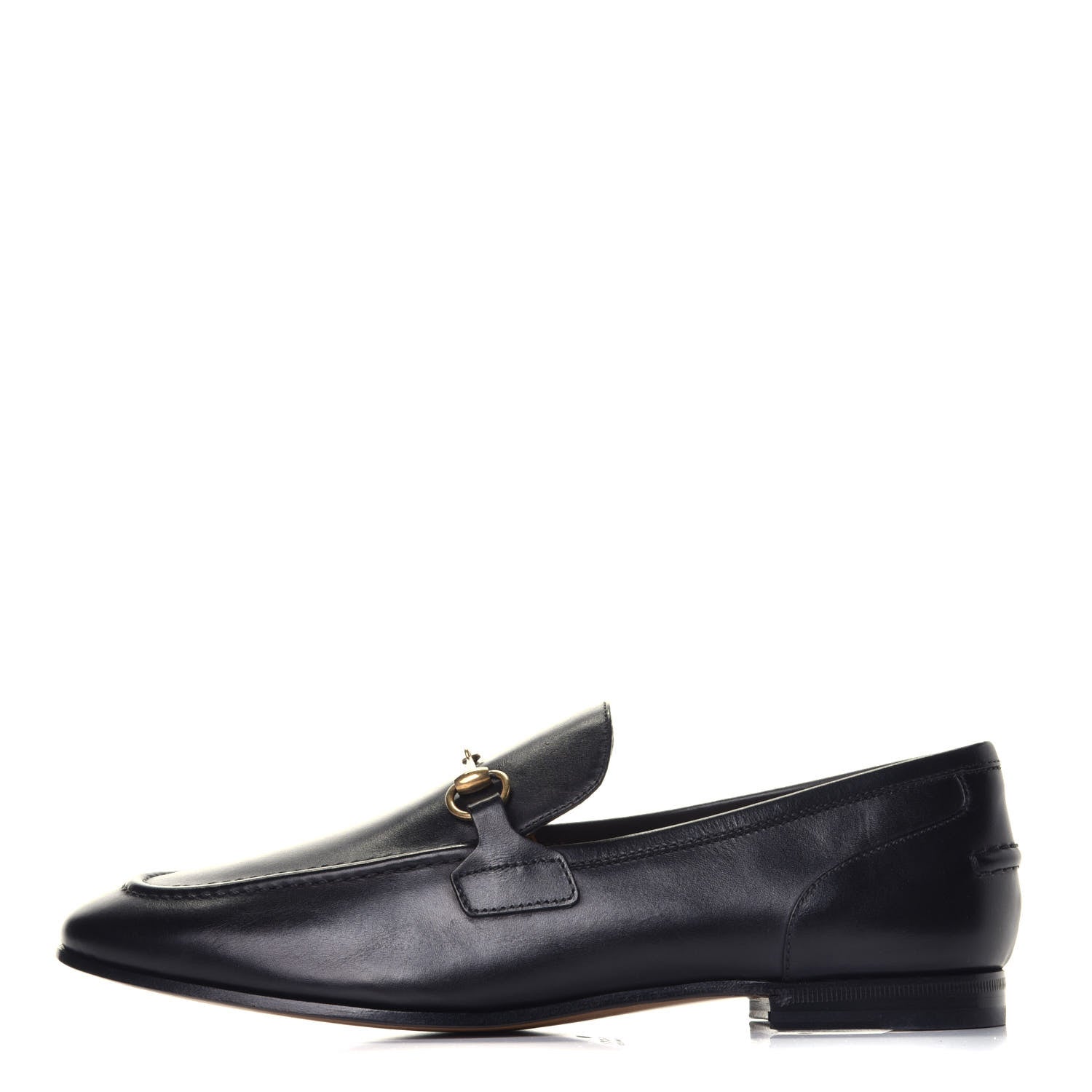 Gucci Calfskin Womens Jordaan Loafers 40 Black 1 of 9