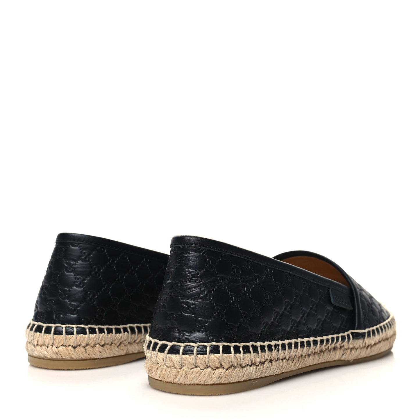 Microguccissima Signature Espadrilles 38 Black