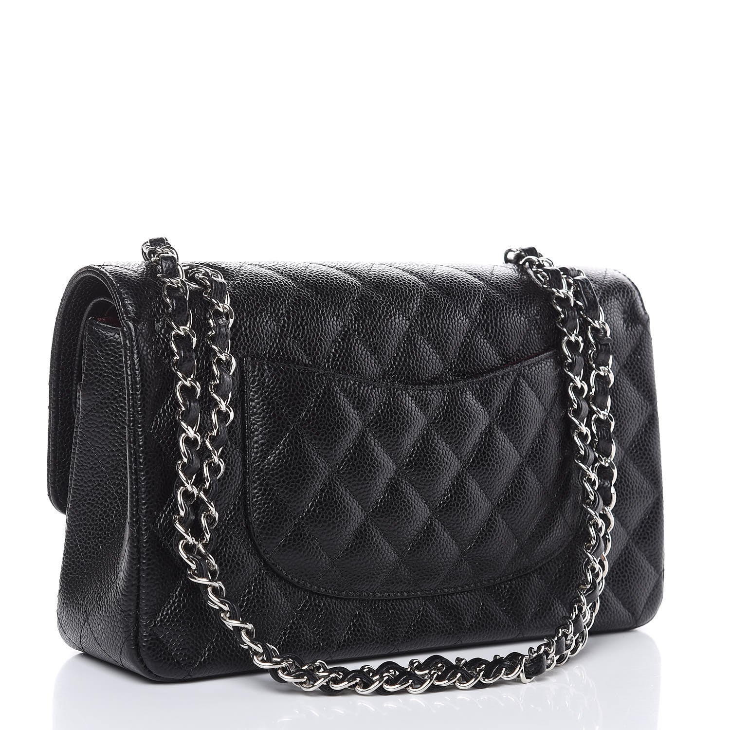 Chanel Caviar Quilted Medium Double Flap Black 3 of 10
