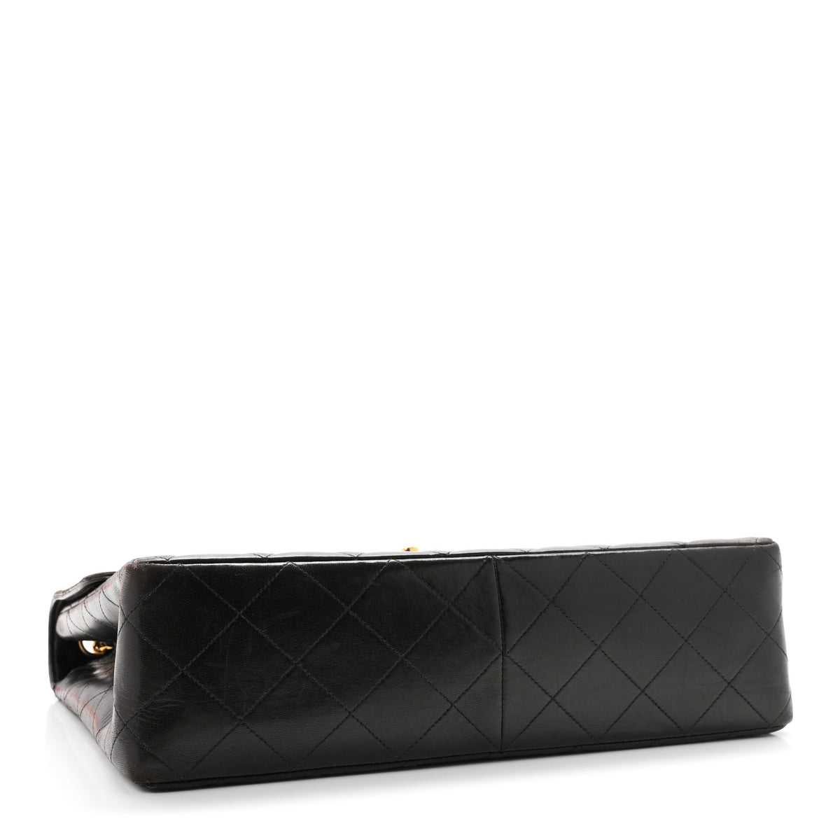 Chanel Lambskin Quilted XL Jumbo Single Flap Black 4 of 13