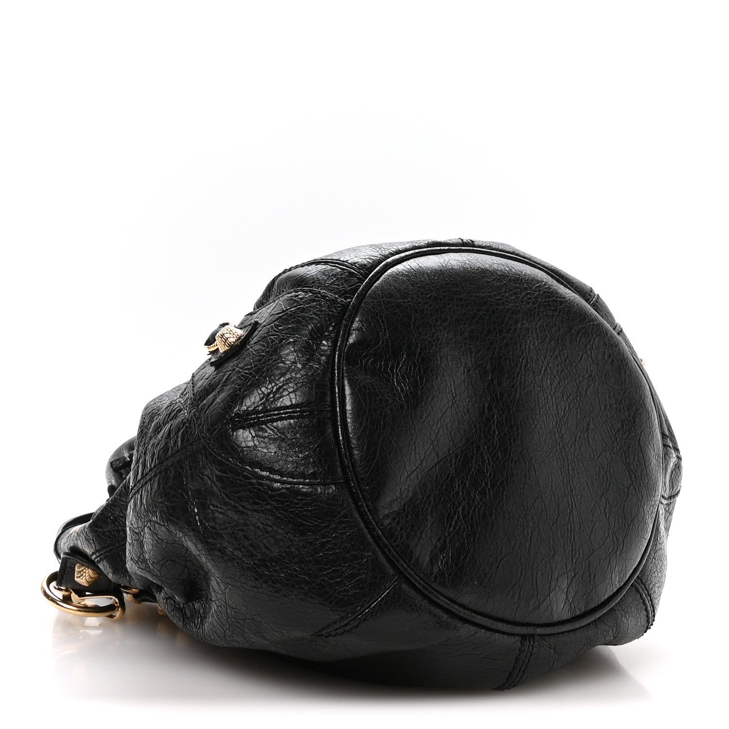 Balenciaga Agneau Giant 12 Gold Hardware Mini Pompon Black 5 of 11