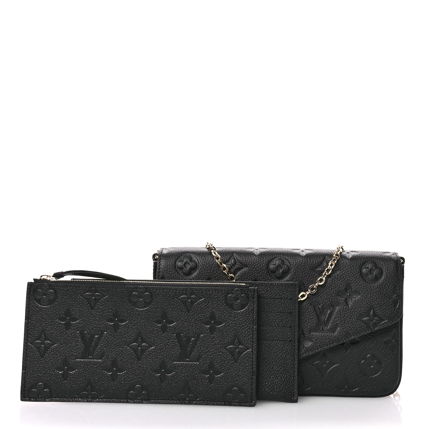 Empreinte Pochette Felicie Chain Wallet Black