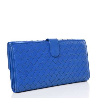 Bottega Veneta Nappa Intrecciato Continental Wallet Signal Blue 3 of 11